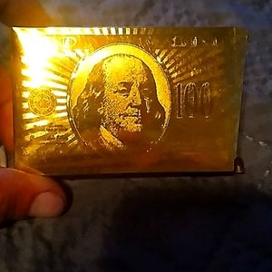 Deck of gold playing cards